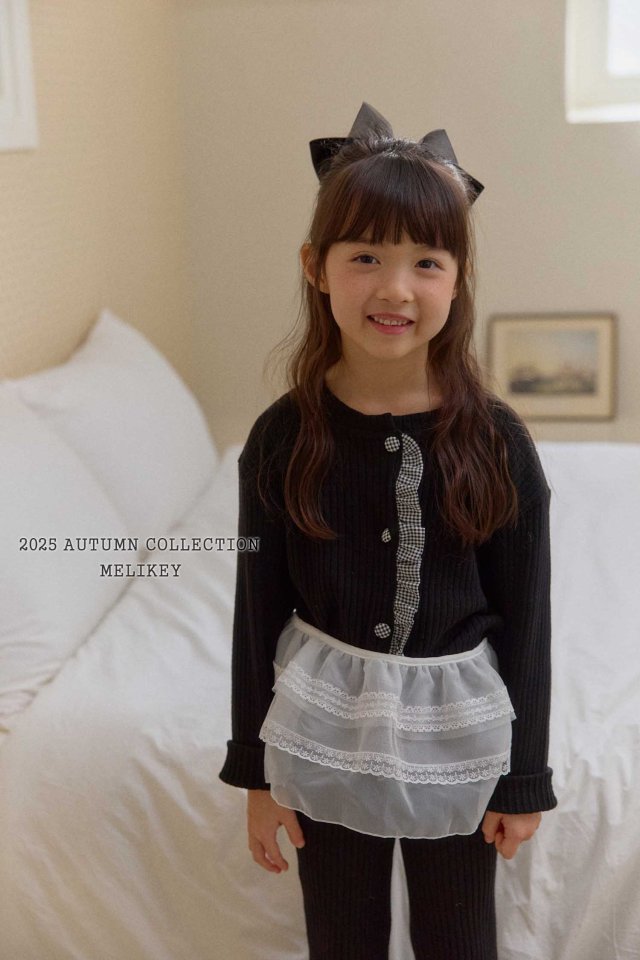 [melikey] Point Button Cardigan_3colors
