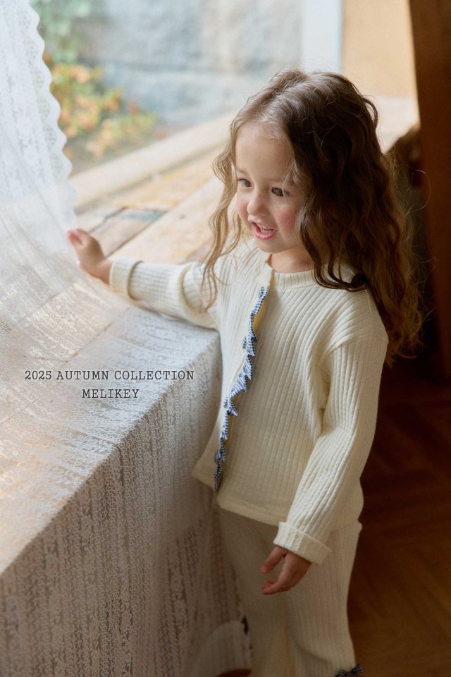 [melikey] Point Button Cardigan_3colors