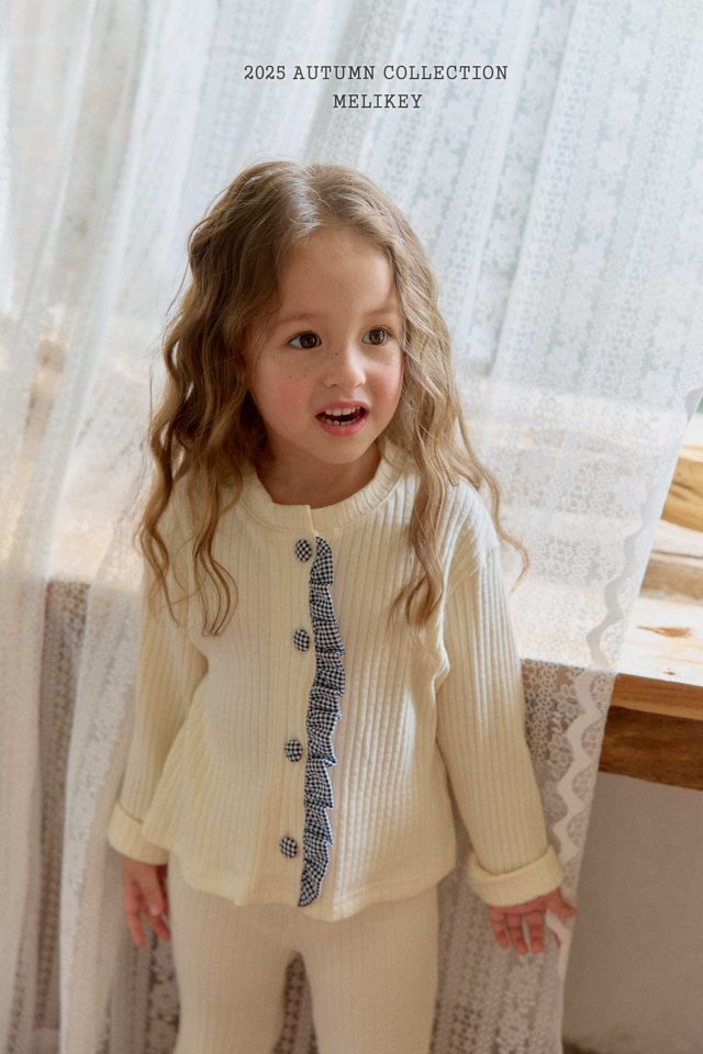 [melikey] Point Button Cardigan_3colors