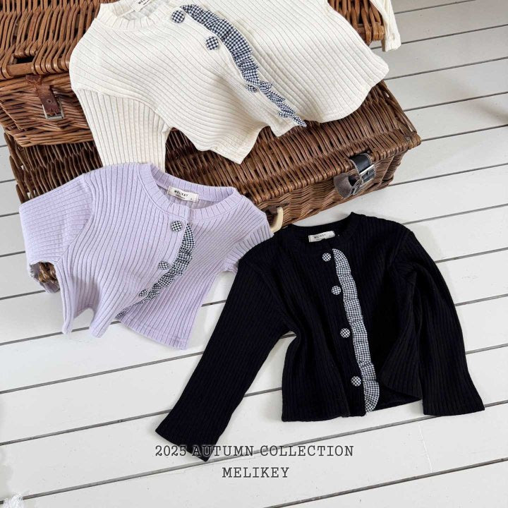 [melikey] Point Button Cardigan_3colors