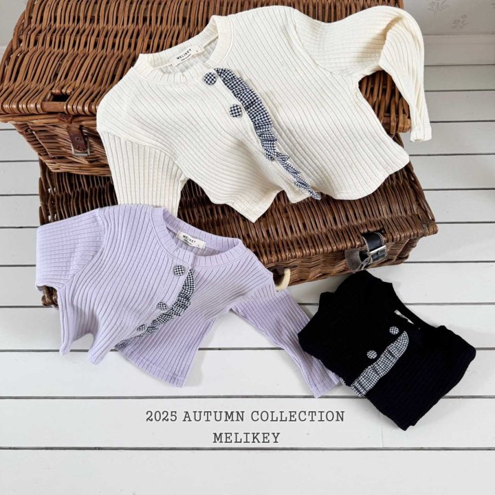 [melikey] Point Button Cardigan_3colors