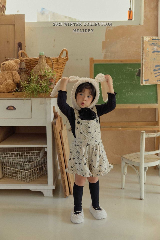 [melikey] Bunny Fleece Hat_Light Beige