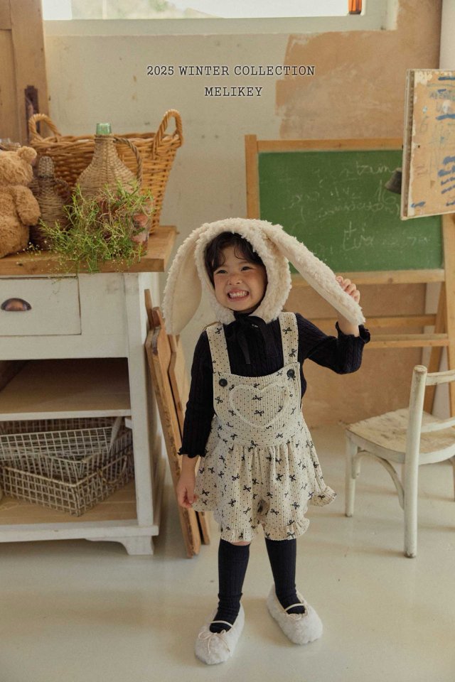 [melikey] Bunny Fleece Hat_Light Beige