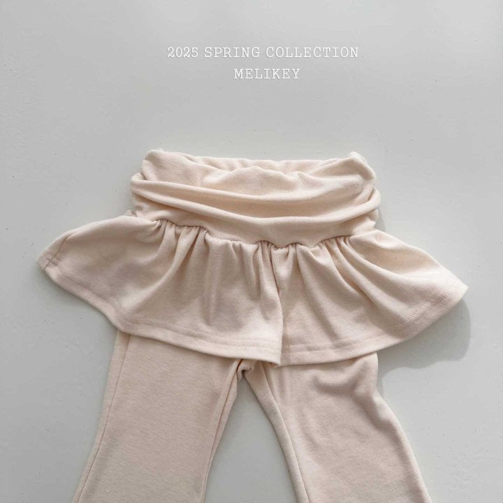 [melikey] Ballet Shirring Boots Cut Pants_3colors