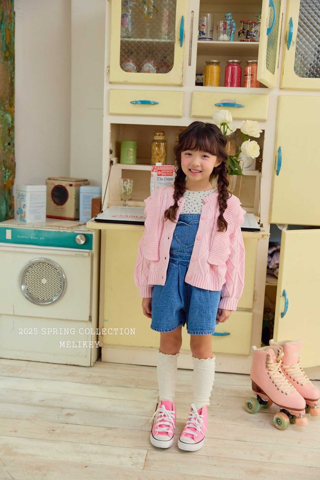 [melikey] Pastel Frill Cardigan_Pink