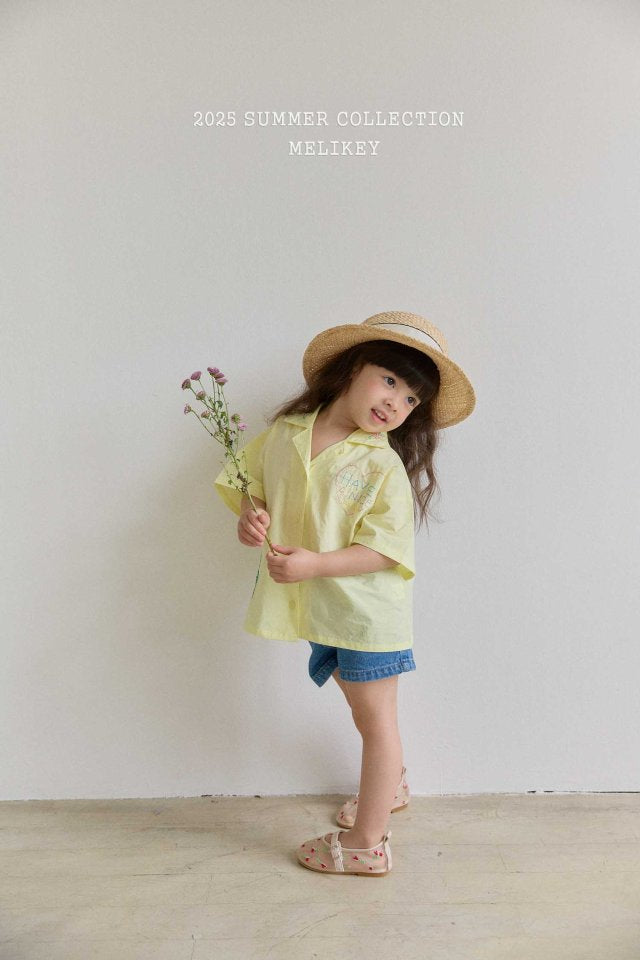 [melikey] Nice Embroidery Shirt_2colors