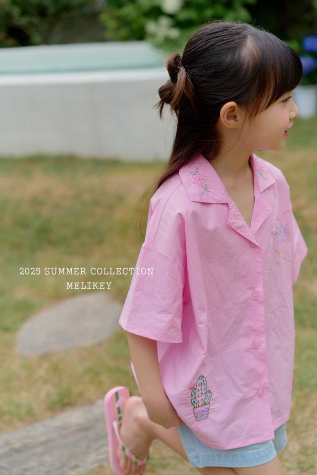 [melikey] Nice Embroidery Shirt_2colors