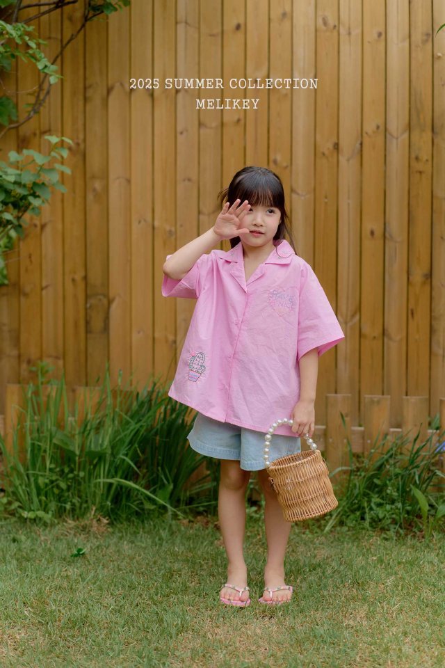 [melikey] Nice Embroidery Shirt_2colors