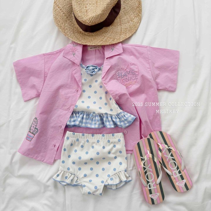 [melikey] Nice Embroidery Shirt_2colors