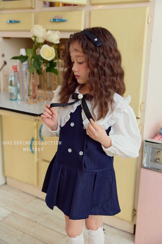 [melikey] Athe Denim Dress_Deep blue