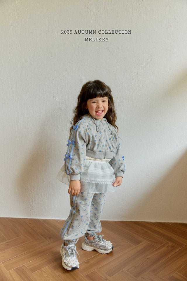 [melikey] Flower Jogger pants_2colors