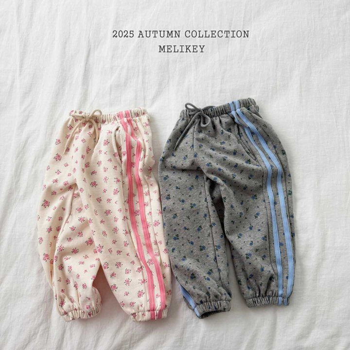 [melikey] Flower Jogger pants_2colors