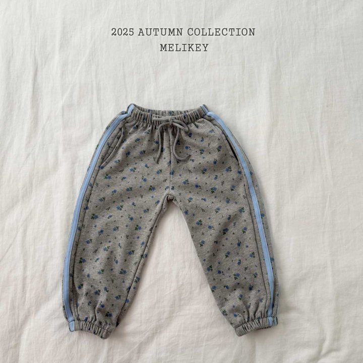 [melikey] Flower Jogger pants_2colors