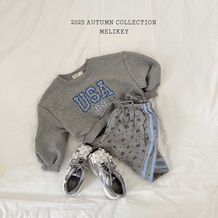 [melikey] Flower Jogger pants_2colors