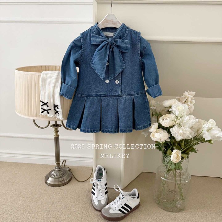 [melikey] Athe Denim Dress_Blue