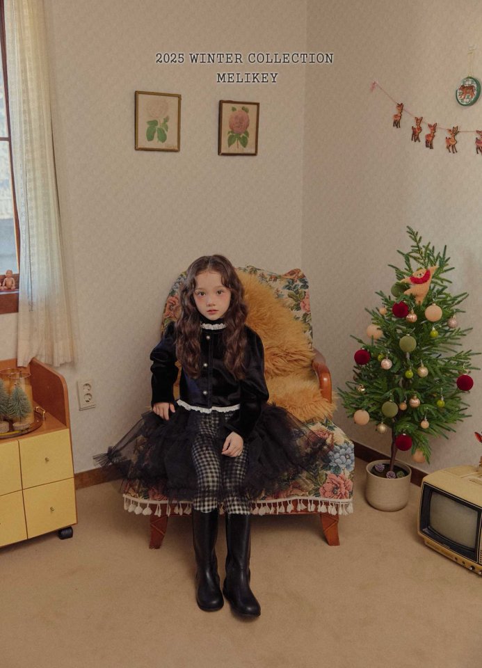 [melikey] Sun Velvet Jacket_Black