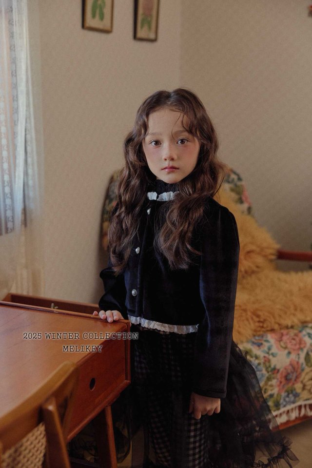 [melikey] Sun Velvet Jacket_Black