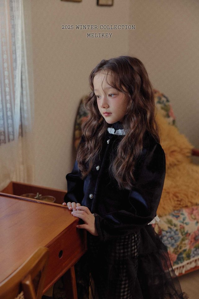 [melikey] Sun Velvet Jacket_Black