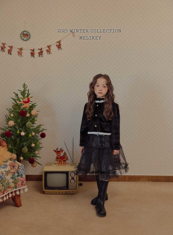 [melikey] Sun Velvet Jacket_Black