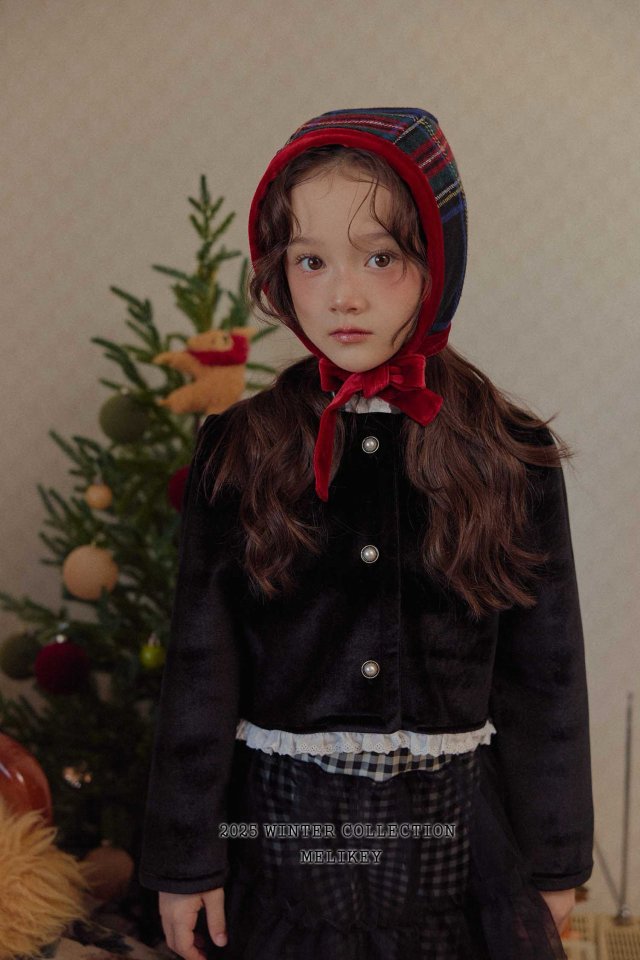 [melikey] Sun Velvet Jacket_Black