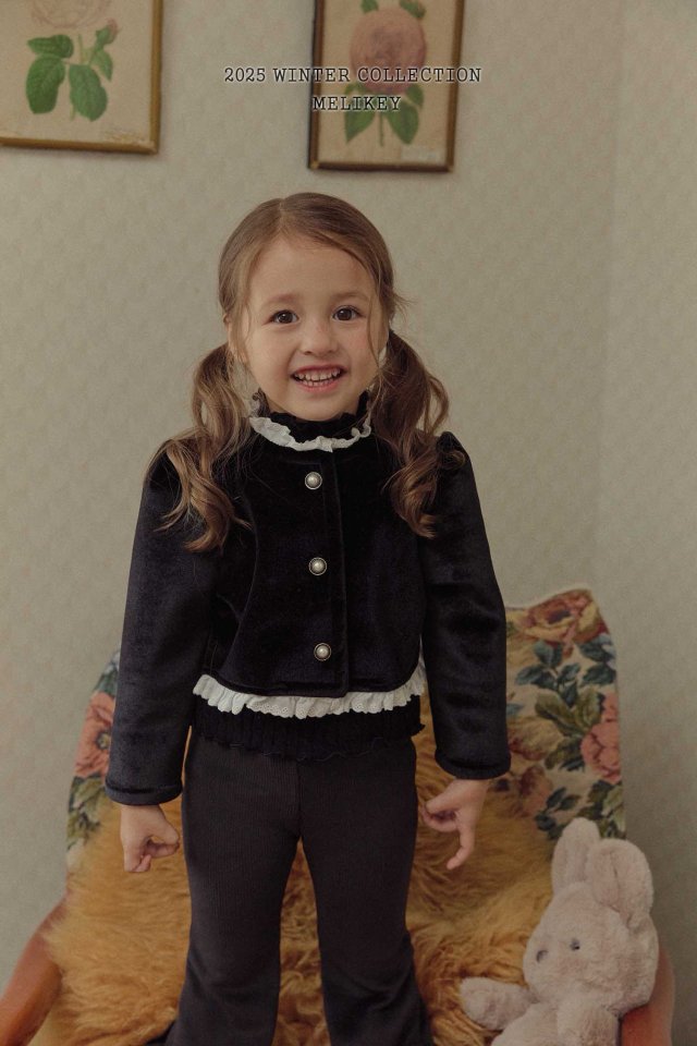 [melikey] Sun Velvet Jacket_Black