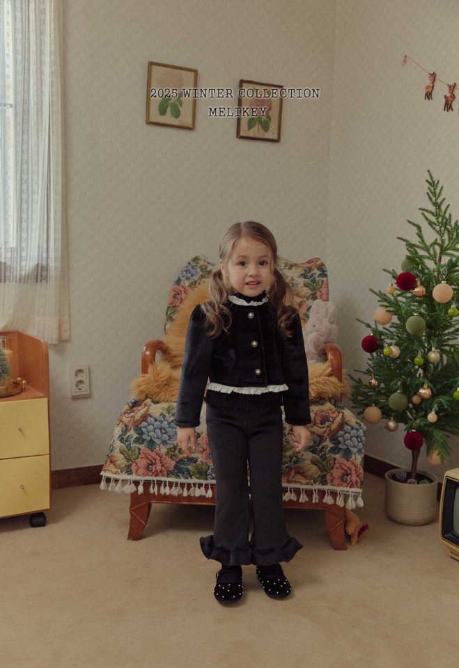 [melikey] Sun Velvet Jacket_Black