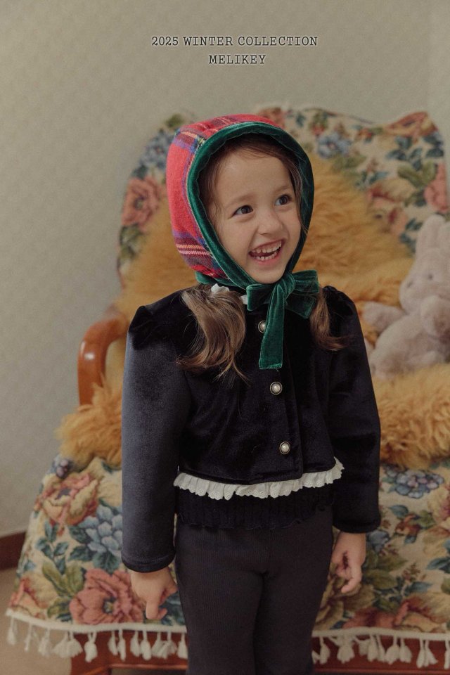 [melikey] Sun Velvet Jacket_Black