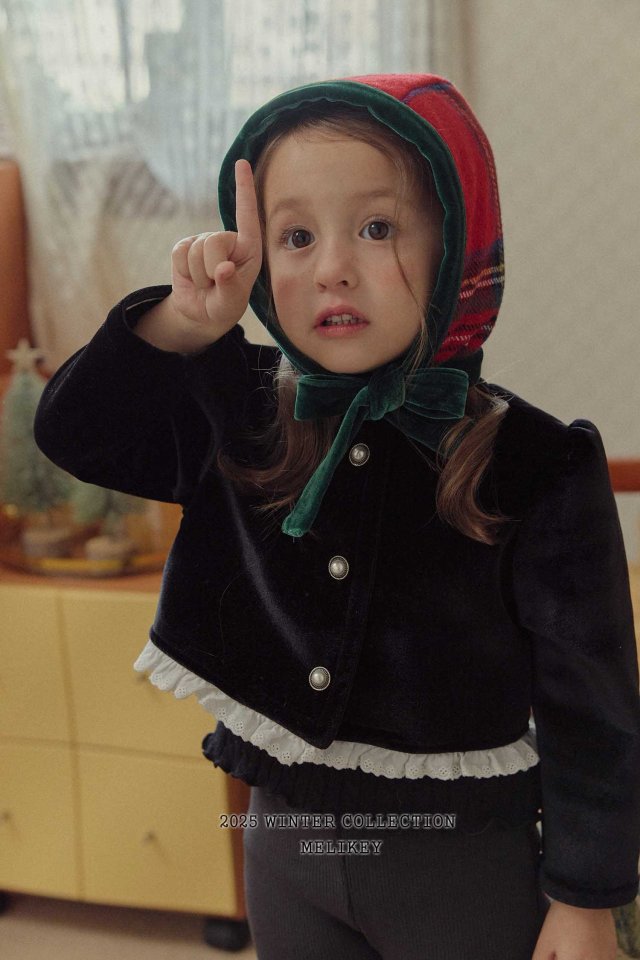 [melikey] Sun Velvet Jacket_Black