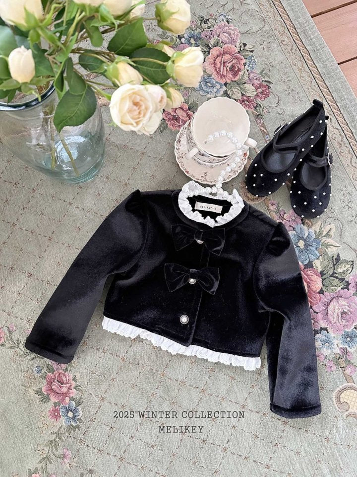 [melikey] Sun Velvet Jacket_Black