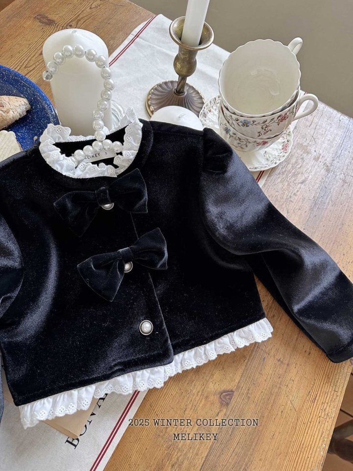 [melikey] Sun Velvet Jacket_Black