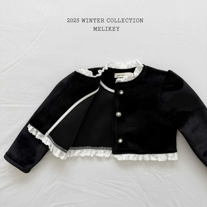 [melikey] Sun Velvet Jacket_Black