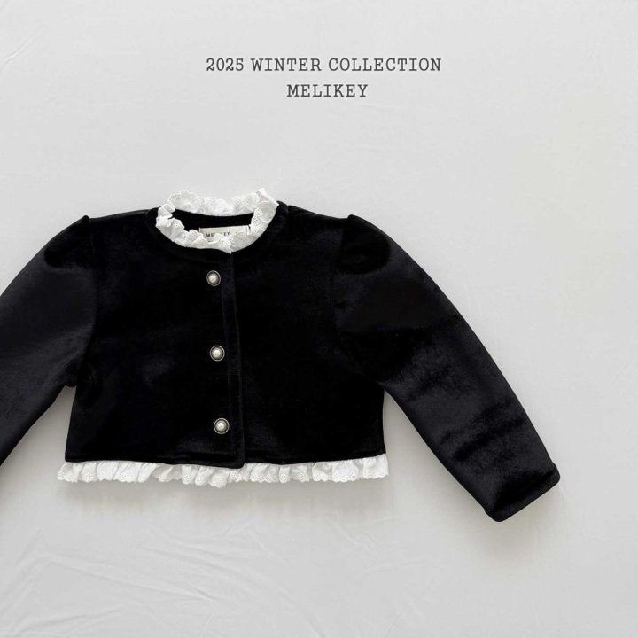 [melikey] Sun Velvet Jacket_Black