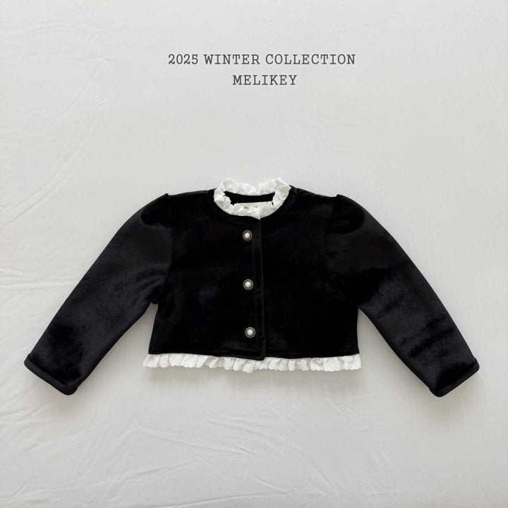 [melikey] Sun Velvet Jacket_Black