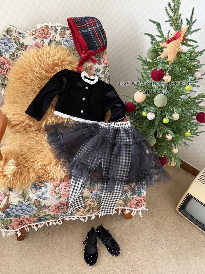 [melikey] Sun Velvet Jacket_Black