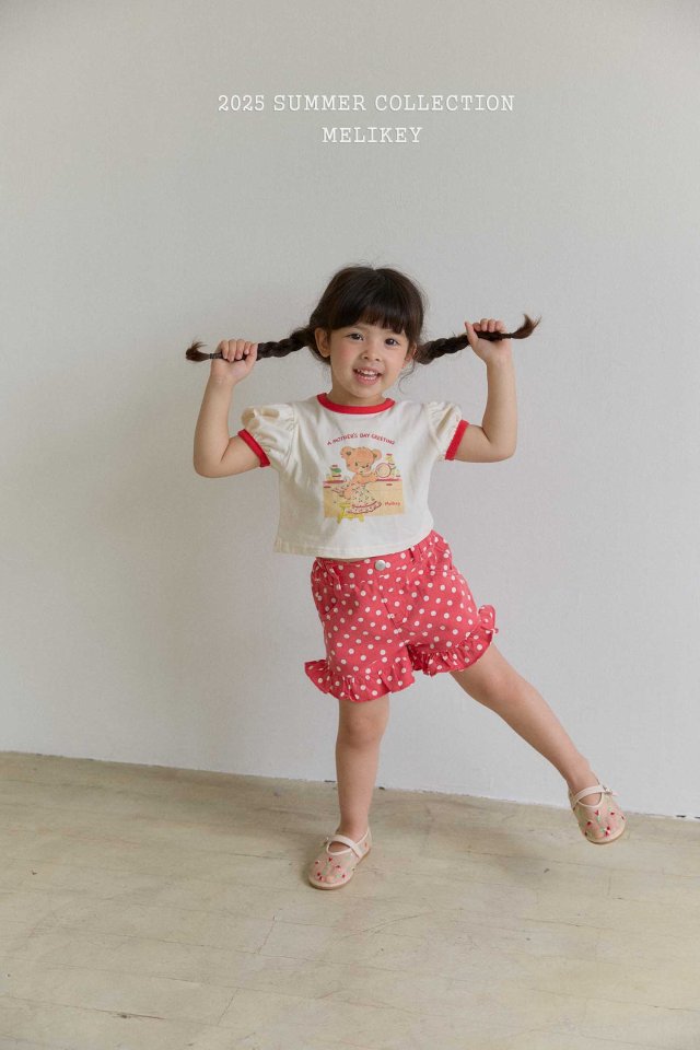 [melikey] Dots Frill Shorts_2colors