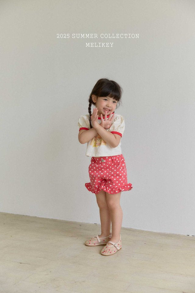 [melikey] Dots Frill Shorts_2colors