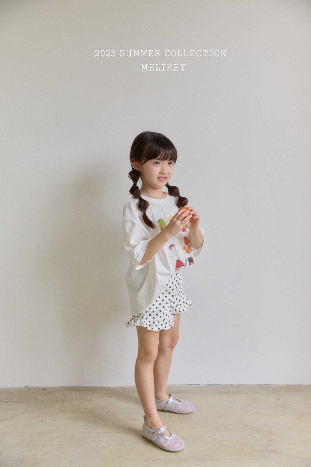 [melikey] Dots Frill Shorts_2colors