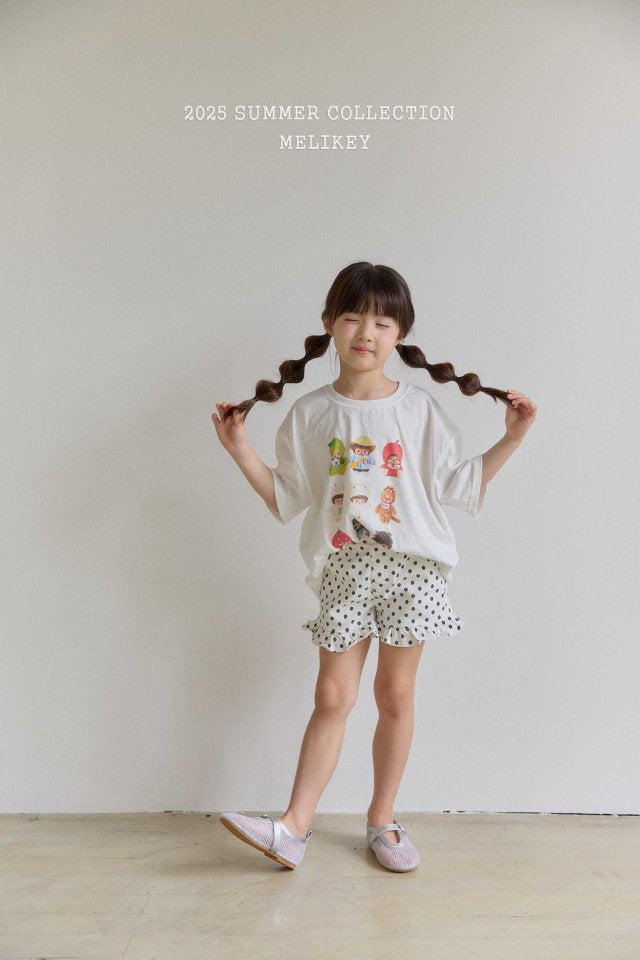 [melikey] Dots Frill Shorts_2colors