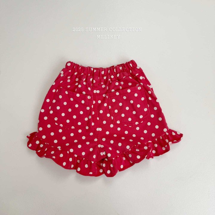 [melikey] Dots Frill Shorts_2colors