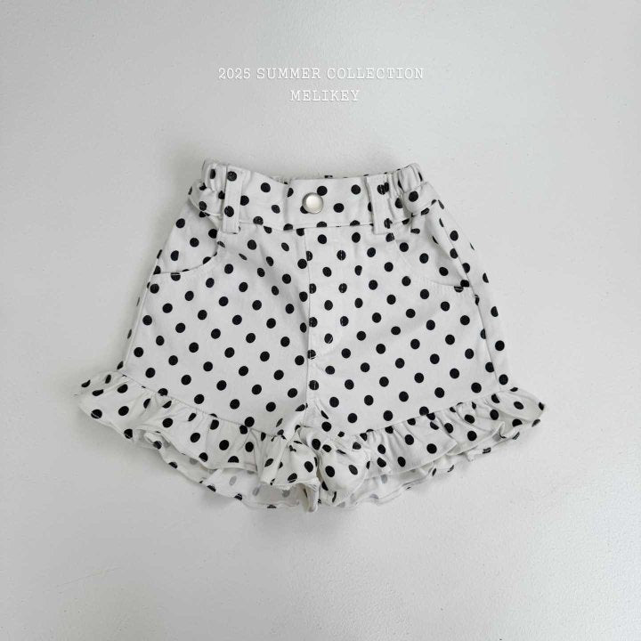 [melikey] Dots Frill Shorts_2colors