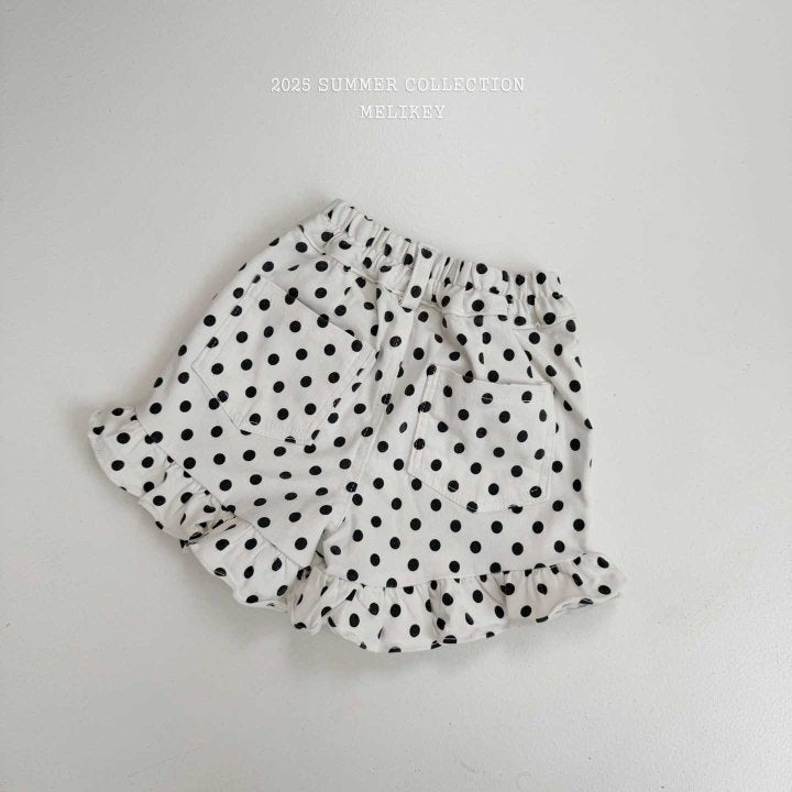[melikey] Dots Frill Shorts_2colors