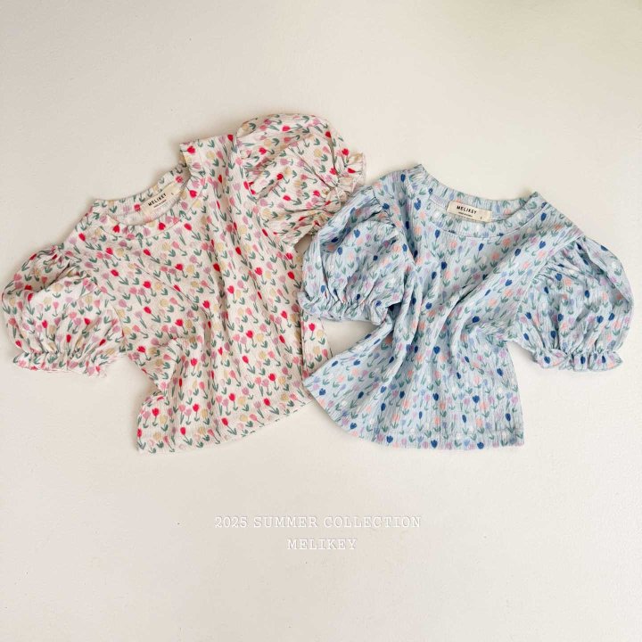 [melikey] Tulip Puff T-shirt_2colors