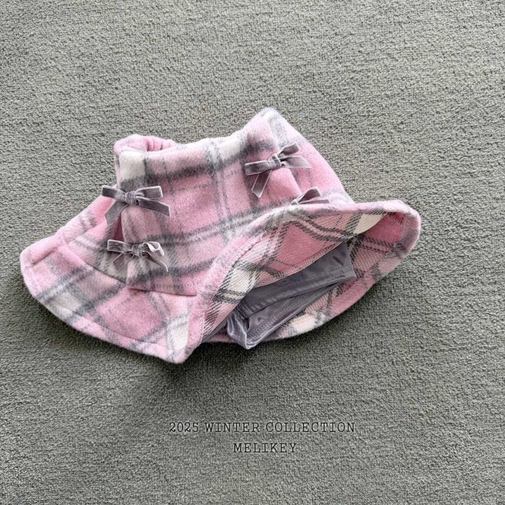 [melikey] Four-Bow Frill Skirt_2colors