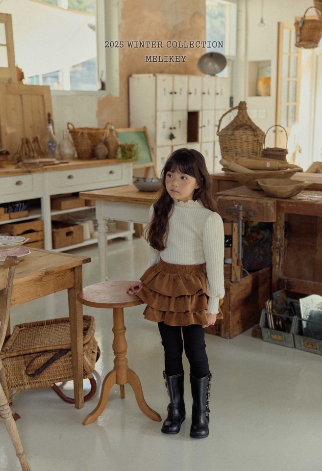 [melikey] Three-Tier Tutu Leggings_2colors