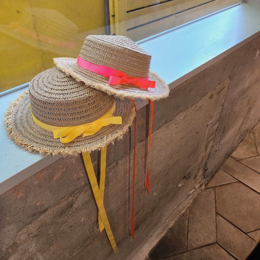 [La belle] Ribbon Summer Hat_4colors