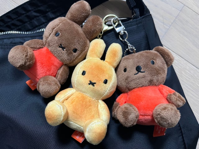 Toasty Tan Miffy Mascot (8cm,Carabiner Clip)