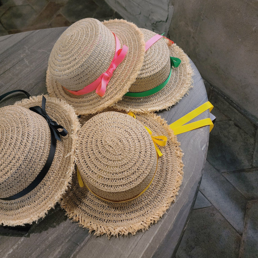 [La belle] Ribbon Summer Hat_4colors