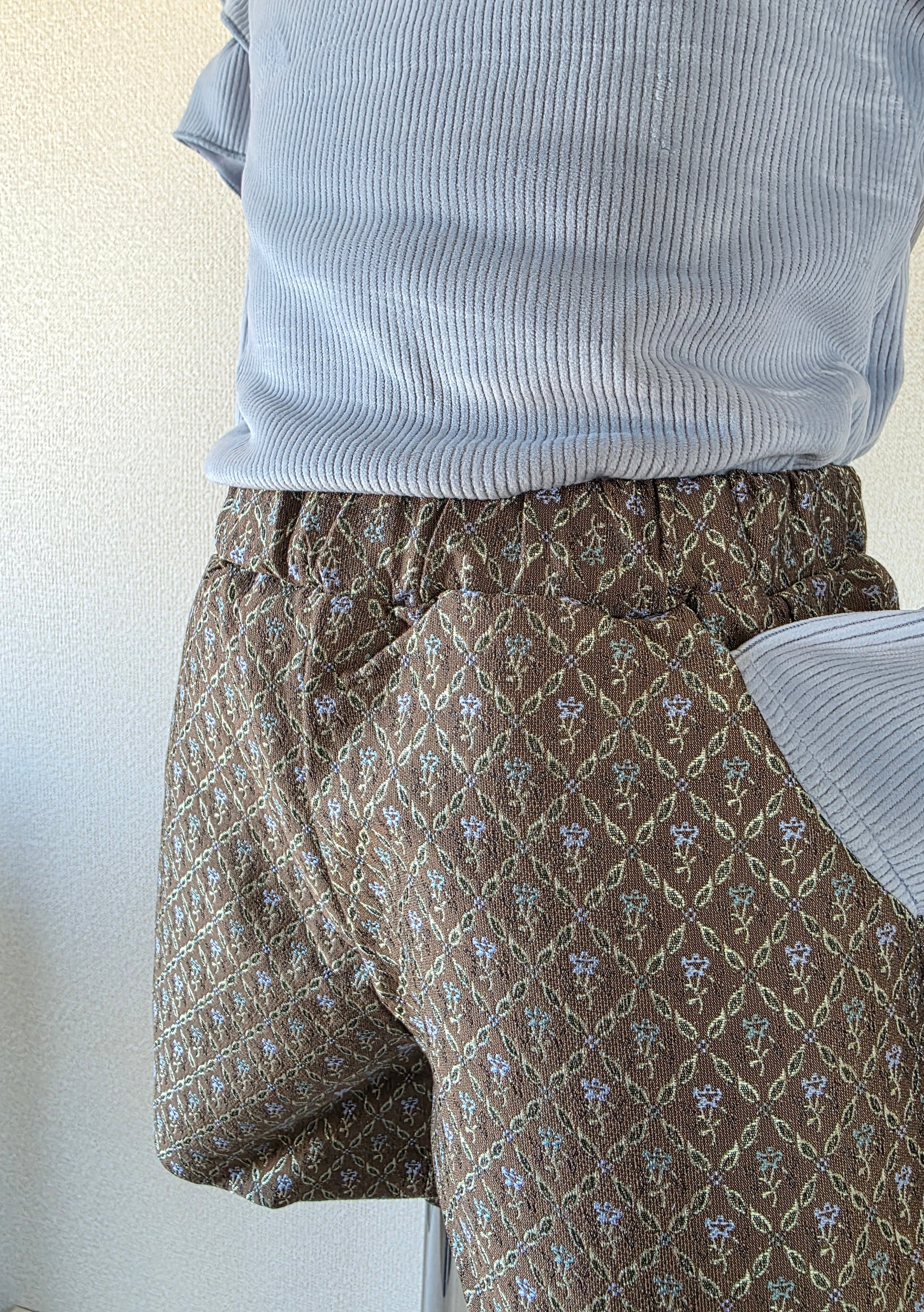 [ohho] Mone Jacquard Pants_2colors