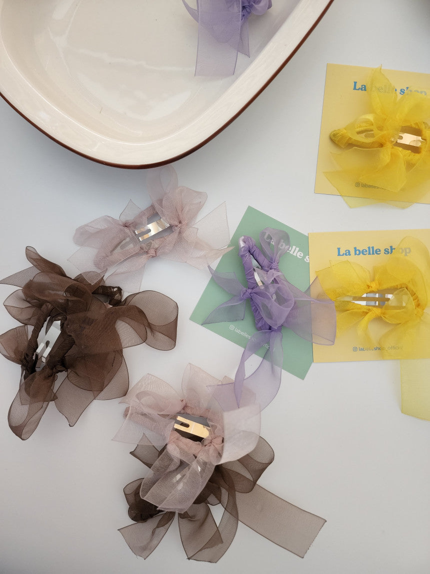 [La Belle] Organdy Hairpin_8colors